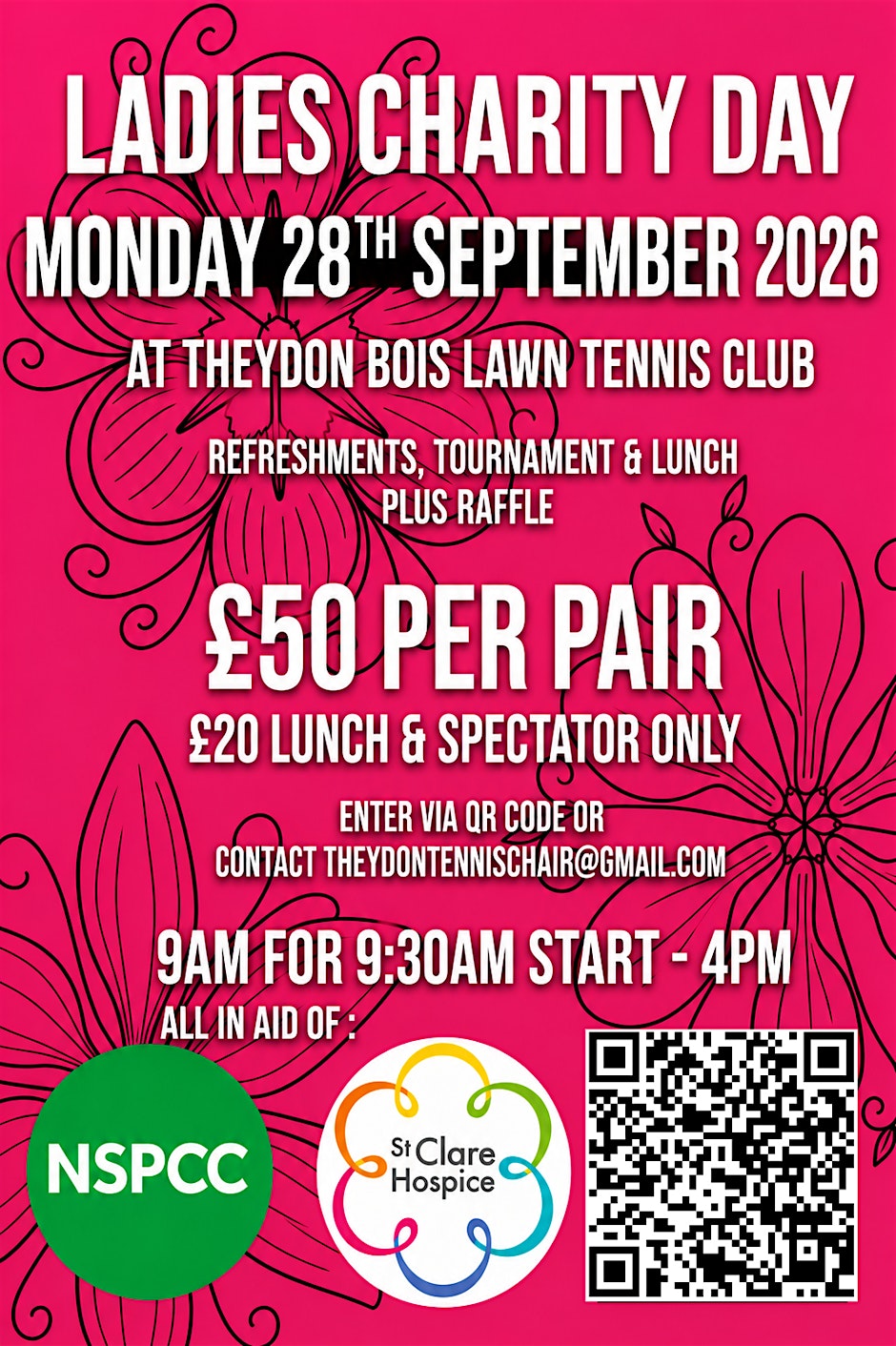 Theydon Bois LTC Ladies Charity Tennis Tournament 2026