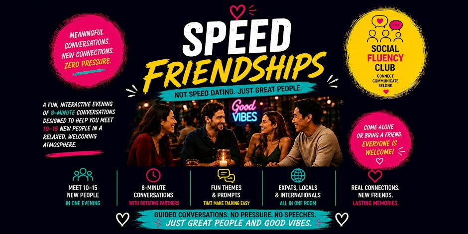 Speed Friendships (Not Speed Dating)