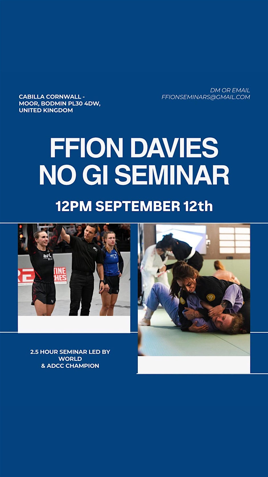 Ffion Davies No Gi Seminar