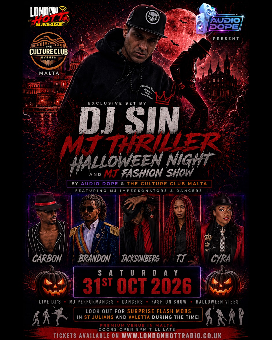 Malta e Ultimate Michael Jackson Halloween Weekend feat DJ SIN