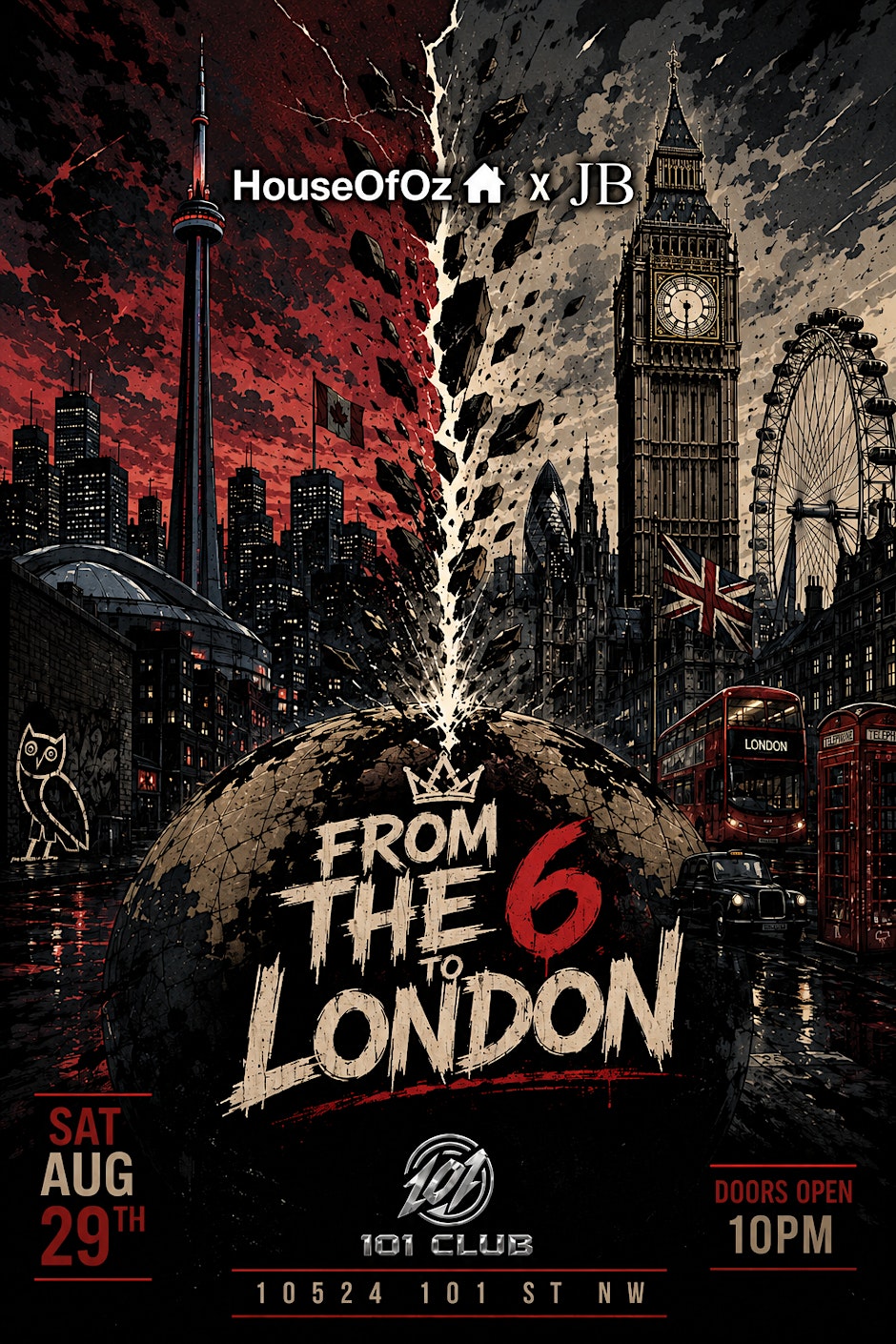 From The 6 To London - Clash of Canada's and UK's Best Music