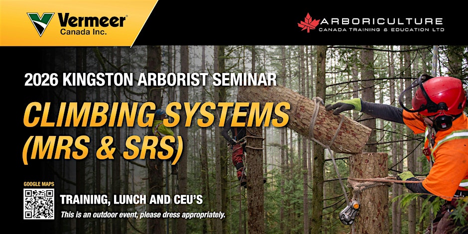 2026 Vermeer Canada (Kingston) Arborist Seminar